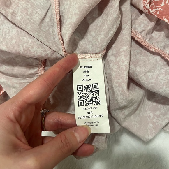 Floral Halter Neck Tiered Mini Dress in Pink - Medium - Picture 6 of 7